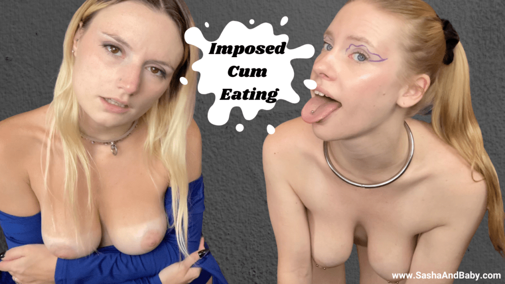 Custom CEI Videos, "semen consumption videos" or "guided cum eating" content